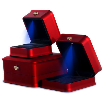 خرید بسته جواهرات Hanhong سفارشی تاج لوکس LED جعبه برای دستبند گردنبند و حلقه online manufacture