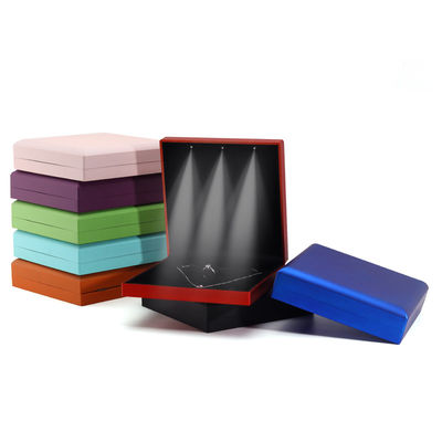 Hanhong Custom Logo White Light Jewelry Packaging Box Set با گوشواره های گردنبند حلقه ای