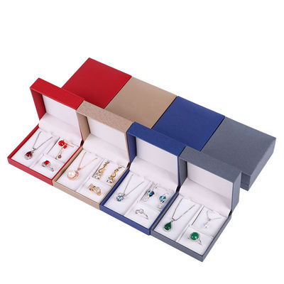 خرید جعبه جواهرات کاغذی مربع با الگوی مسطح و لوکس برای گردنبند حلقه هانخونگ online manufacture