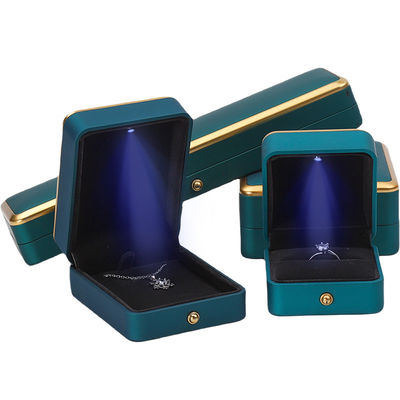 خرید دستبند گردنبند گوشواره حلقه جواهرات جعبه با تنظیم کننده لوکس سبک آبی طاووس online manufacture