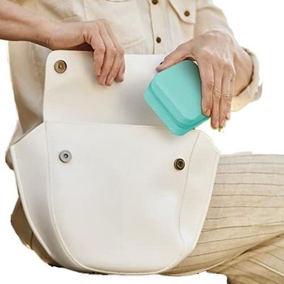 جعبه های چندگانه PU چرم سفر جواهرات سازمان دهنده جعبه زپ کیسه