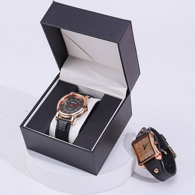 جعبه بسته بندی ساعت چرم مربع جعبه جعبه بسته بندی ساعت چرم ضد گرد و غبار Casio برای هدیه