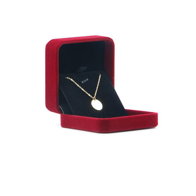 OEM ODM باکس جواهرات مخملی لوکس لوگو قابل سفارشی شدن جعبه جواهرات مخملی قرمز