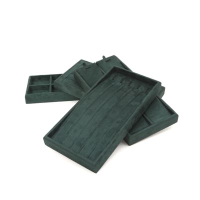 OEM لوکس مخملی ظروف جواهرات لوگو سفارشی سازمان دهنده ظروف جواهرات مجموعه جواهرات نمایش