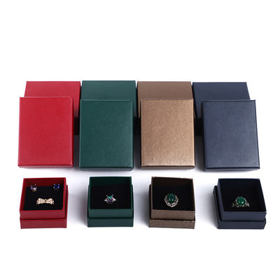 OEM Twill Check Cardboard Jewelry Gift Box برای بسته بندی گردنبند دستبند