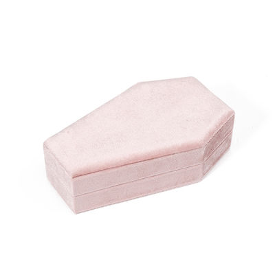 تنظیم کننده سفارشی ذخیره سازی مخملی صورتی جواهرات جعبه سفر OEM جواهرات کریسمس جعبه هدیه